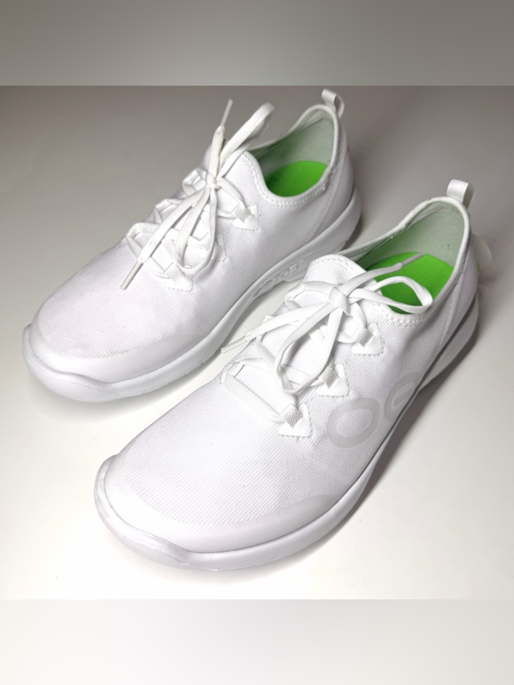 Oofos OOmg Sport LS Mens Sneakers Shoes White Recovery Shoes Size- 9